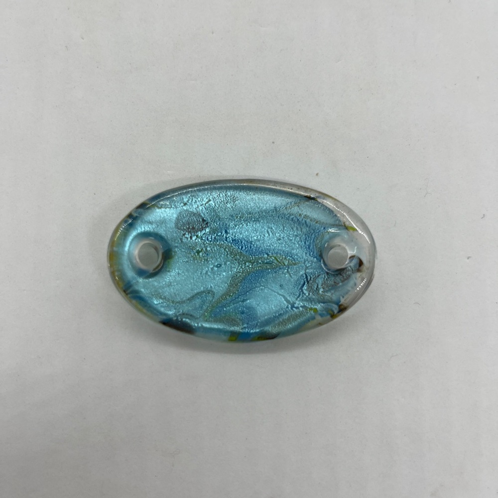 Dichroic Oval Glass Slide Pendant Craft - Picture 3 of 3